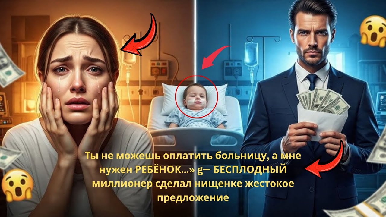 «Ты не можешь оплатить больницу, а мне нужен РЕБЁНОК…» — БЕСПЛОДНЫЙ миллионер сделал нищенке !......