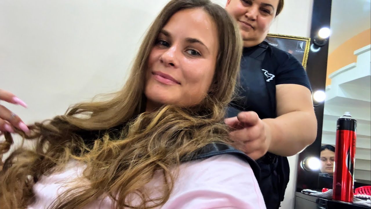 I RETURNED TO THE SALON FOR THIS MASTER | ASMR | HAIR WASH | DRYING & SOFT CURLS