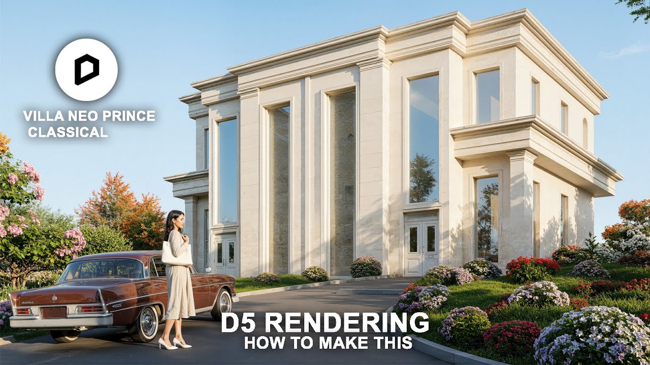 D5 Render Classic Villa Realistic
