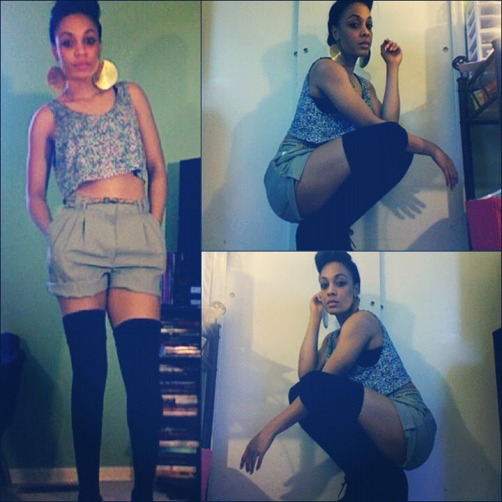 DIY High-Waisted Shorts From a Pair of Trousers #DIYGawd