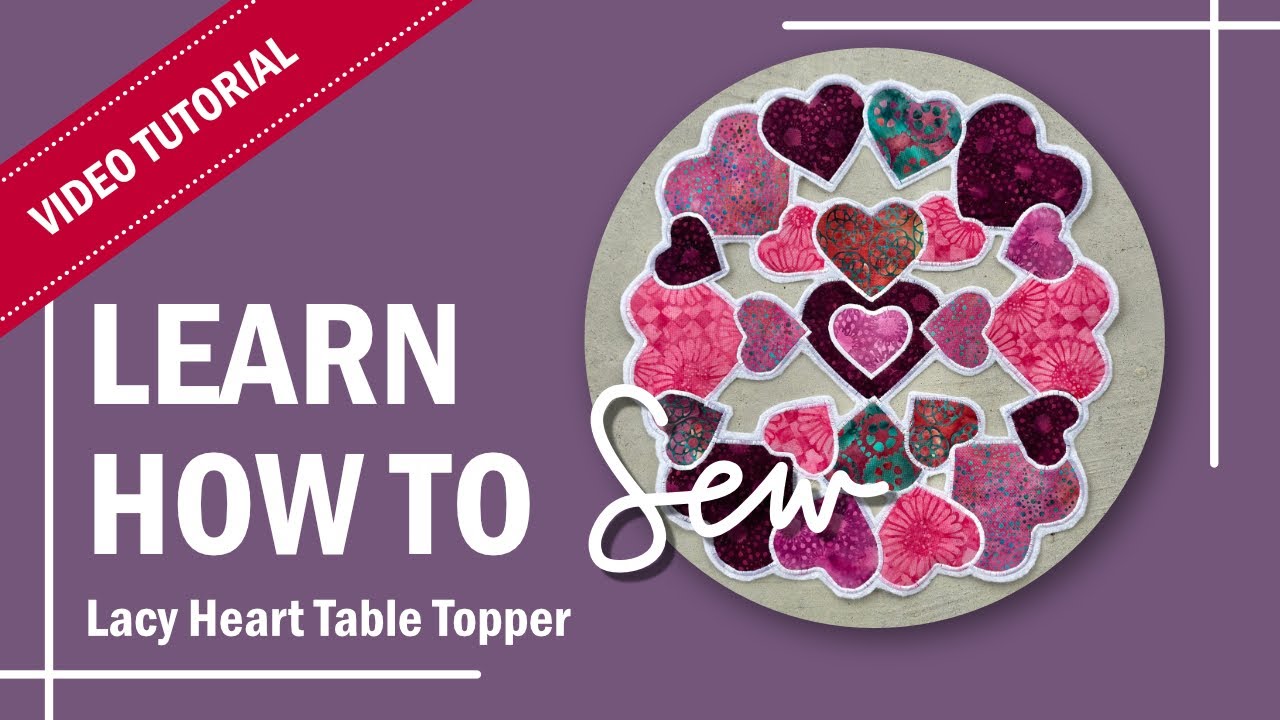 Lacy Heart Table Topper