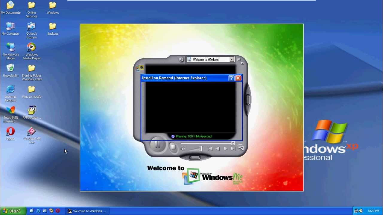 Windows ME transformed into Windows XP