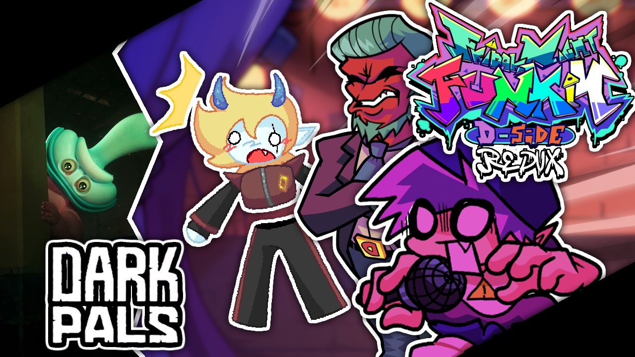 Playing The Dark Pals Demo Then FNF: D-Sides Redux!