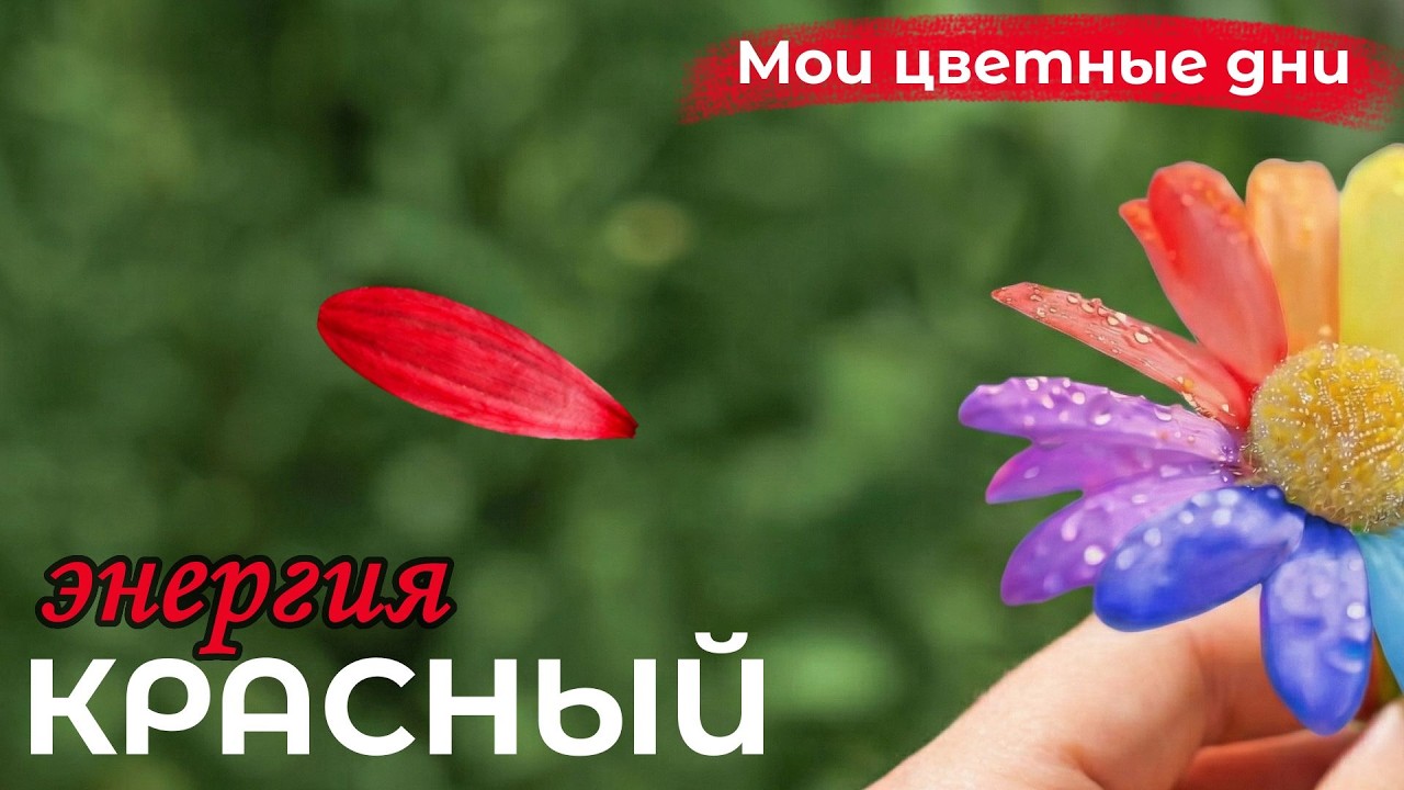 🔴 КРАСНЫЙ - сегодня я выбираю действовать  | Мои цветные дни