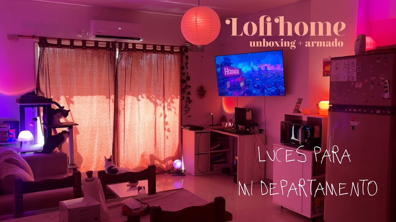 Mejorando la iluminaci&oacute;n de mi casa 💡🏡 | Unboxing de luces ambiente + armado | Lofi room decor ✨