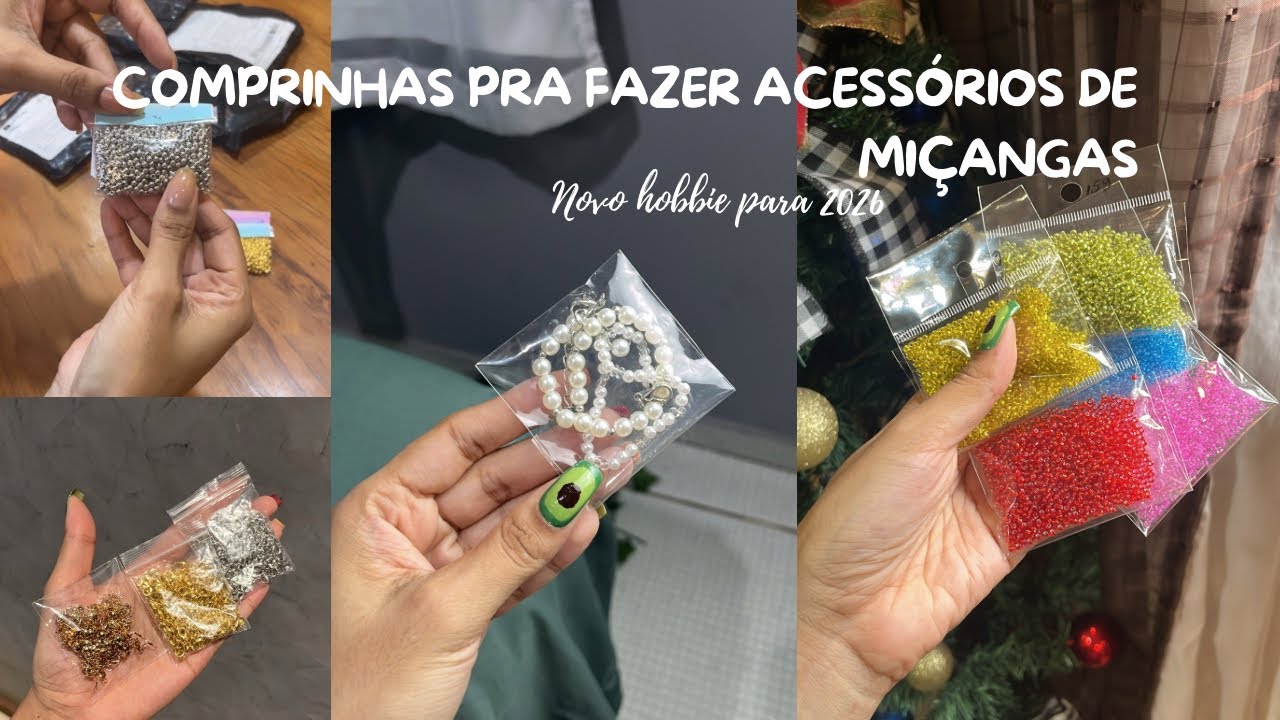 Comprinhas para fazer acessórios de miçangas / meu novo hobbie para 2026