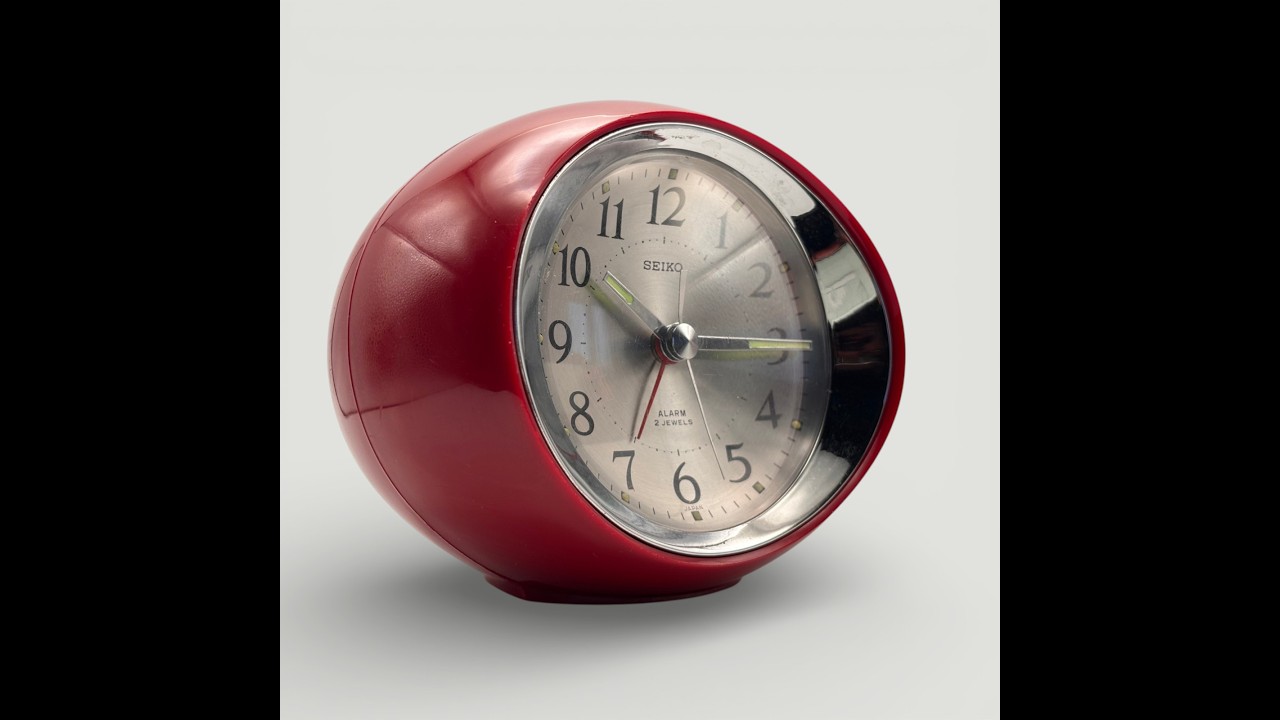 Seiko Space Age Alarm Clock MA314 1970s Seikosha 2 Jewels Japan Design #seiko #spaceage #vintagecloc
