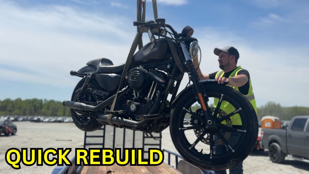 WE WON A WRECKED 2021 HARLEY BIKE QUICK REBUILD