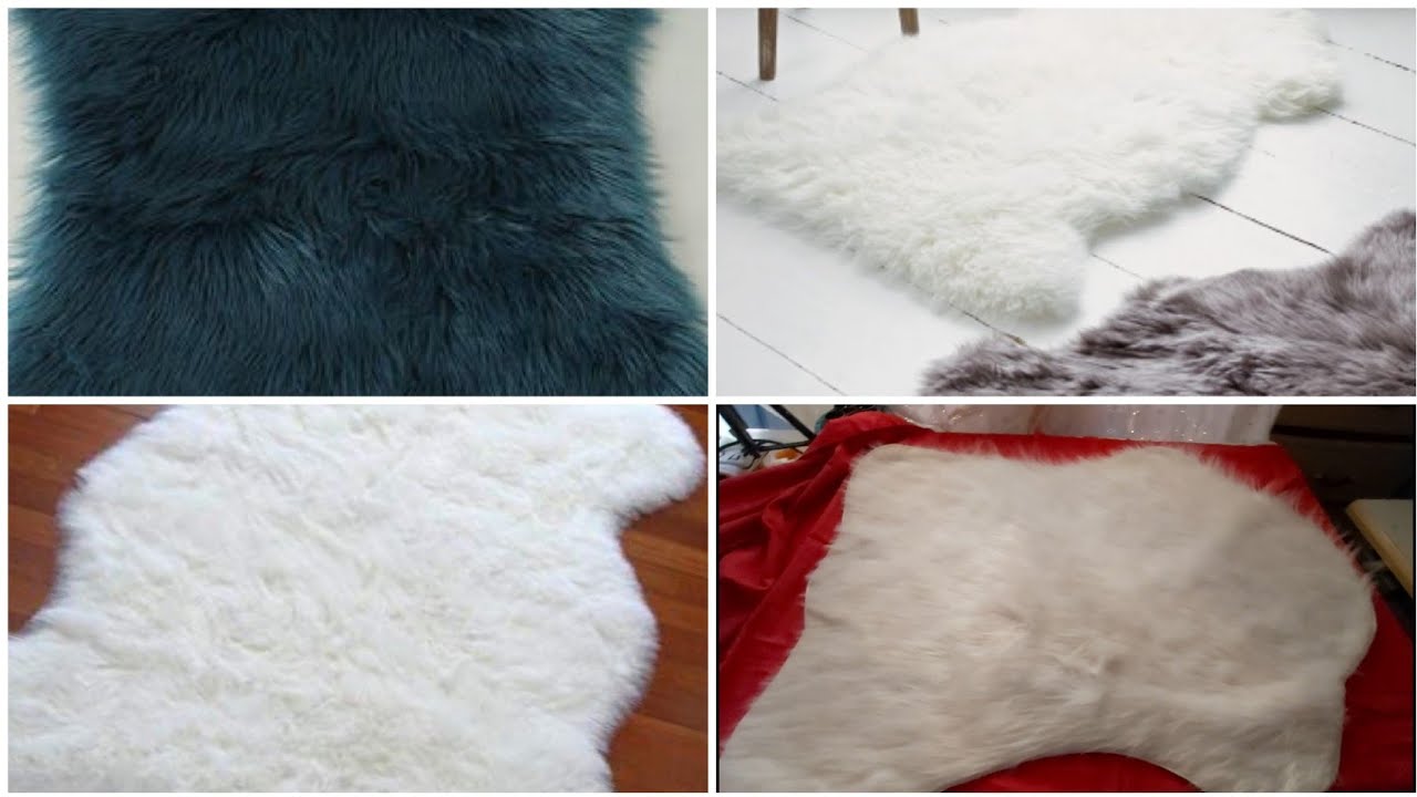 Tapis mouton blanc en fausse  fourrure فكرة لداري شاركتها معاكم