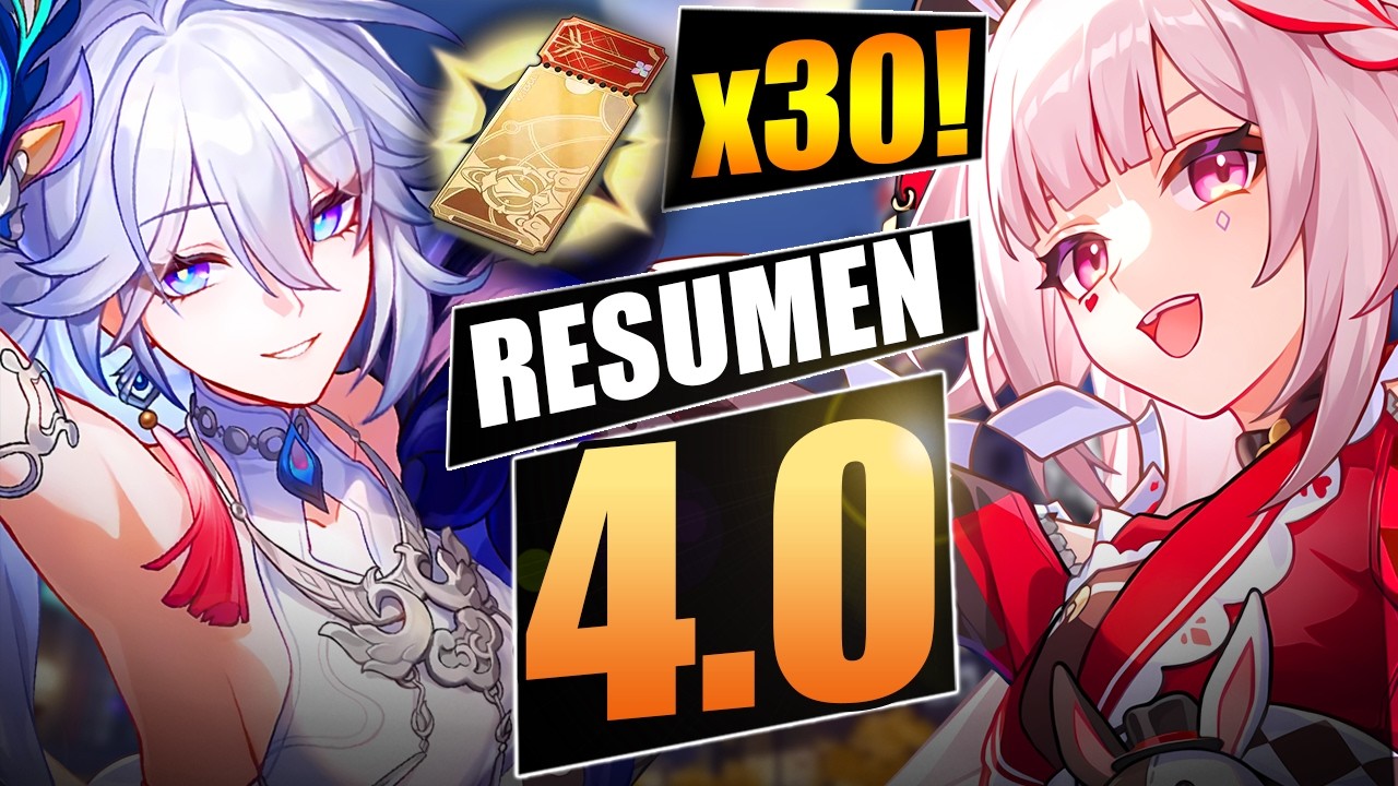 💎30 TIRADAS GRATIS! + SKIN GRATIS + PERSONAJE 5⭐GRATIS!!💎 RESUMEN 4.0 | Honkai Star Rail