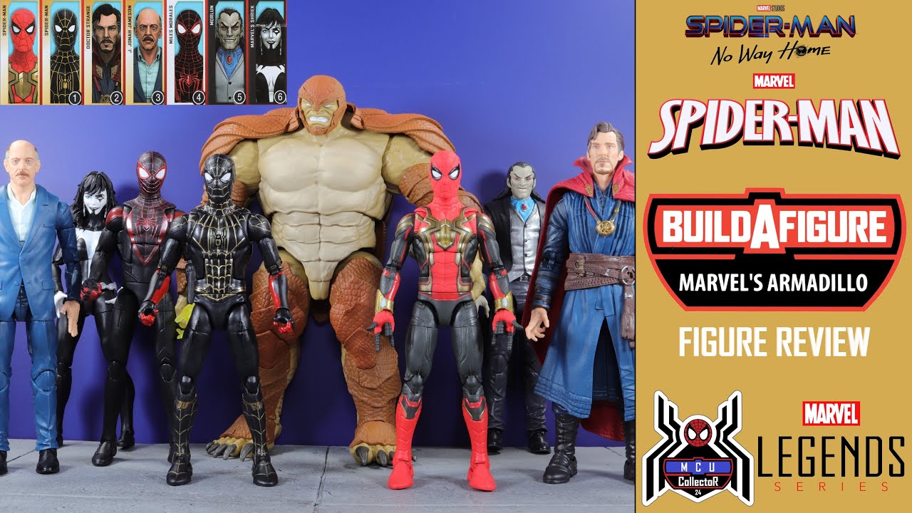 Marvel Legends ARMADILLO BAF Spiderman No Way Home Wave Build A Figure Review