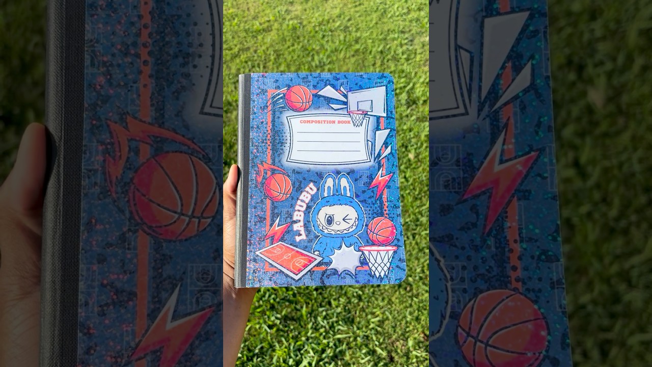 Customized Composition Notebook| Back to school craft idea  #customnotebook #backtoschool