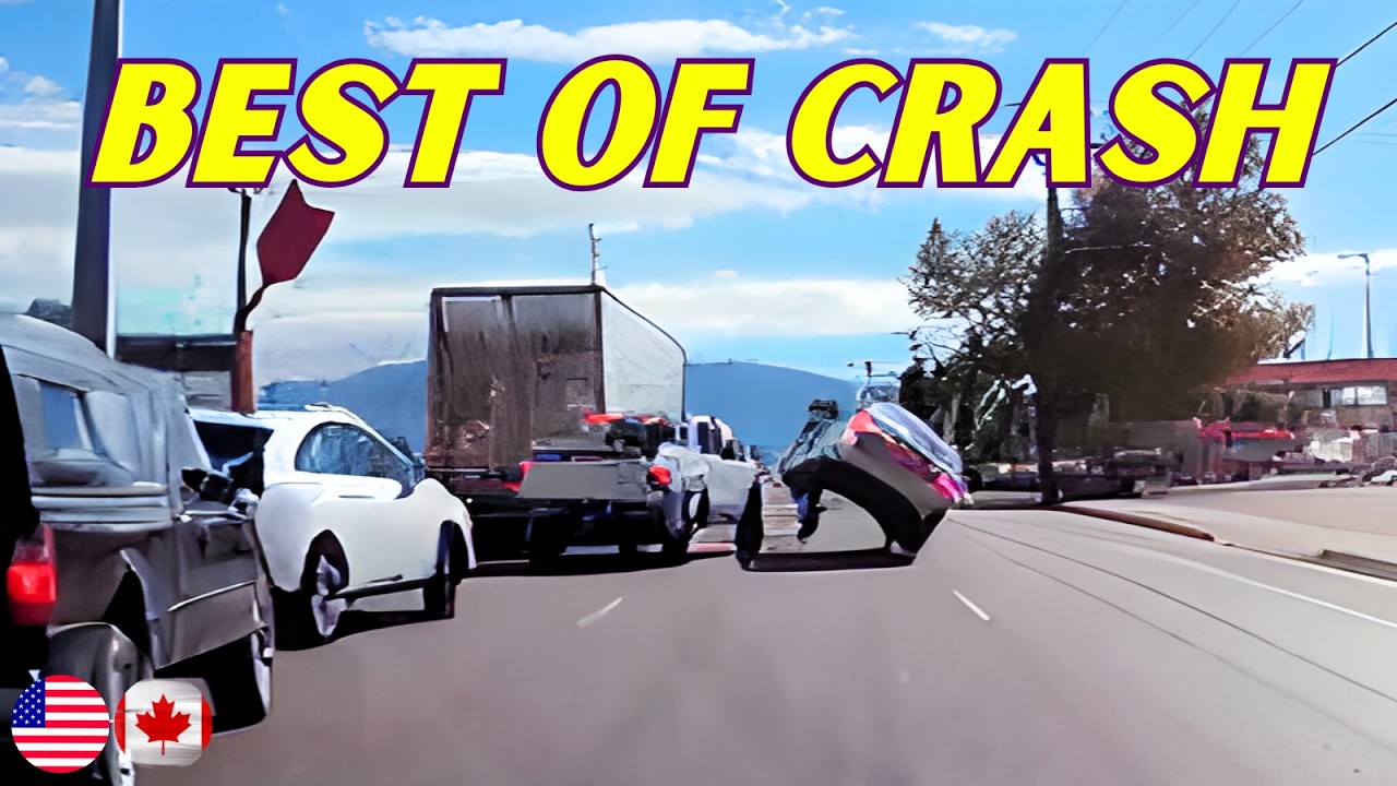 Best of Car Crashes Compilation | USA & Canada - 23
