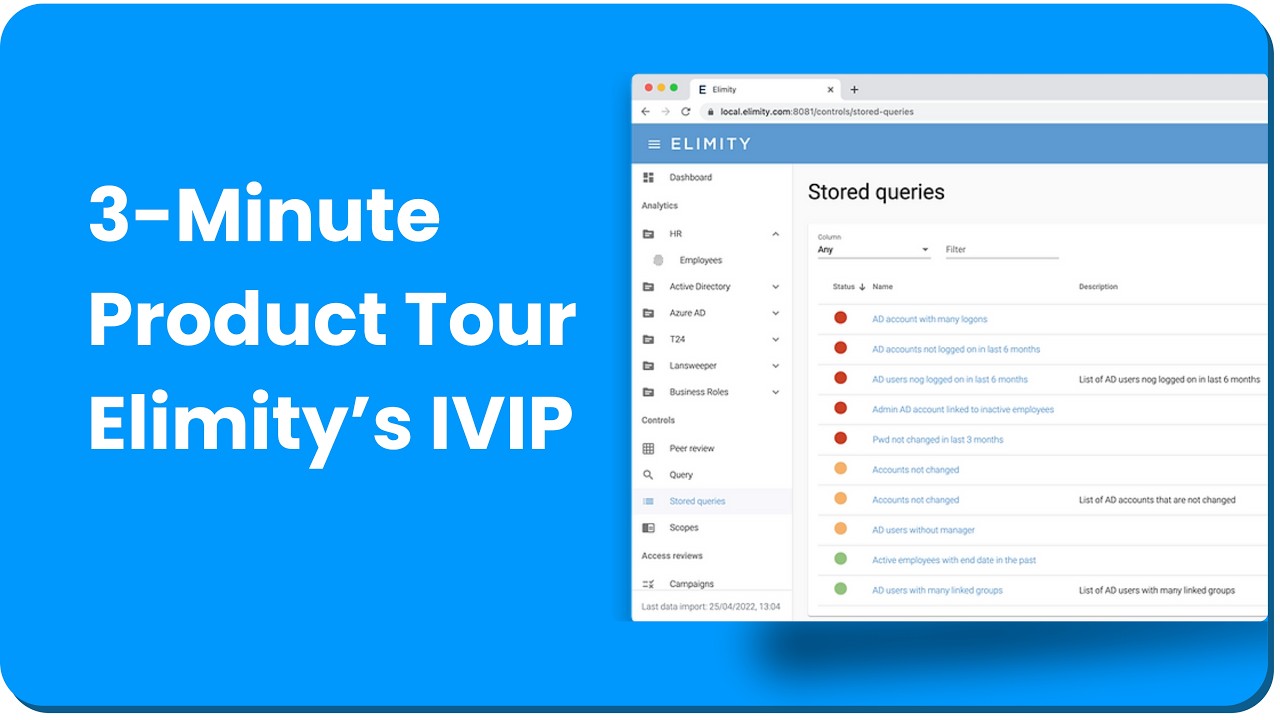 Elimity Insights Demo: Identity Visibility & Intelligence Platform (IVIP)