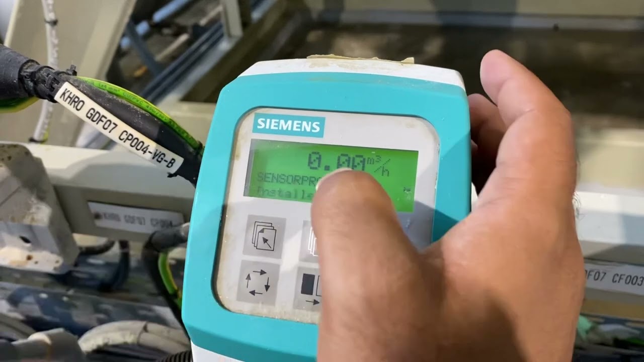 SIEMENS MAG FLOWMETER 5000 PARAMETER ADJUSTMENT