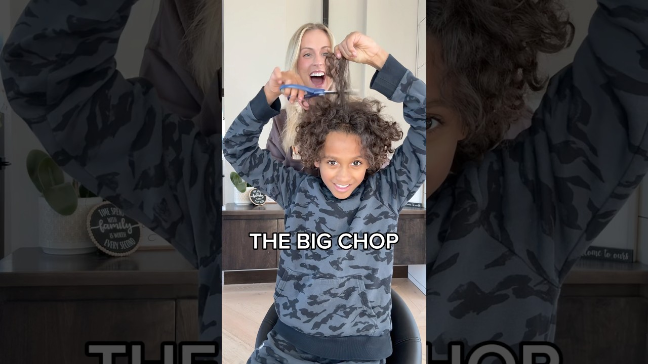 Dads reaction 👀 #diy #haircut #mom #dad #son #surprise #reaction #vlog #momlife #fun #family