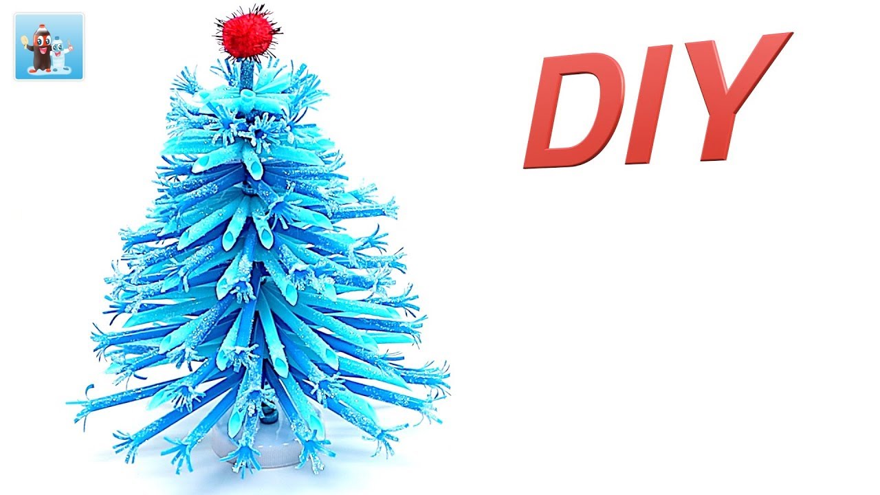 Drinking Straw DIY Christmas Tree Art and Craft Ideas Handicraft