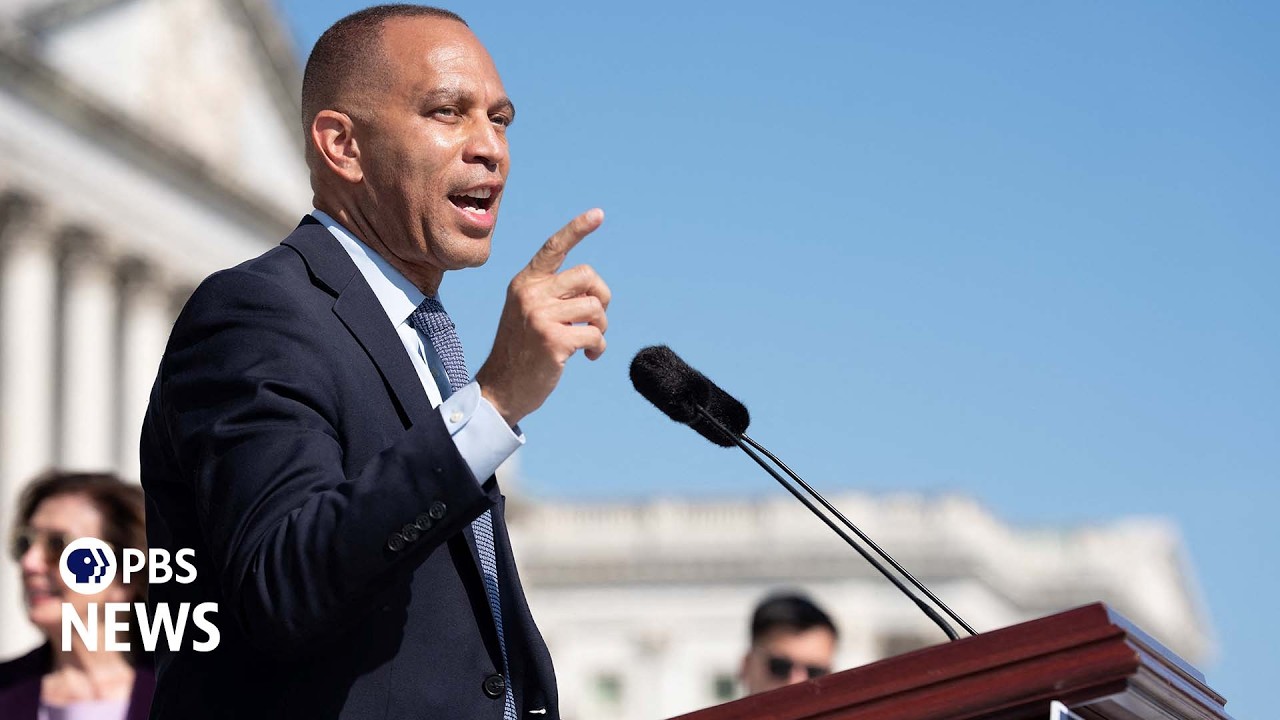 WATCH LIVE: Jeffries holds news conference after Johnson sends House home early