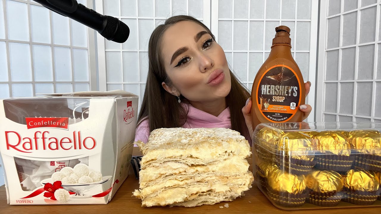 MUKBANG|НАПОЛЕОН С КАРАМЕЛЬЮ🤩💕/Неработающая женщина тупеет?🤔