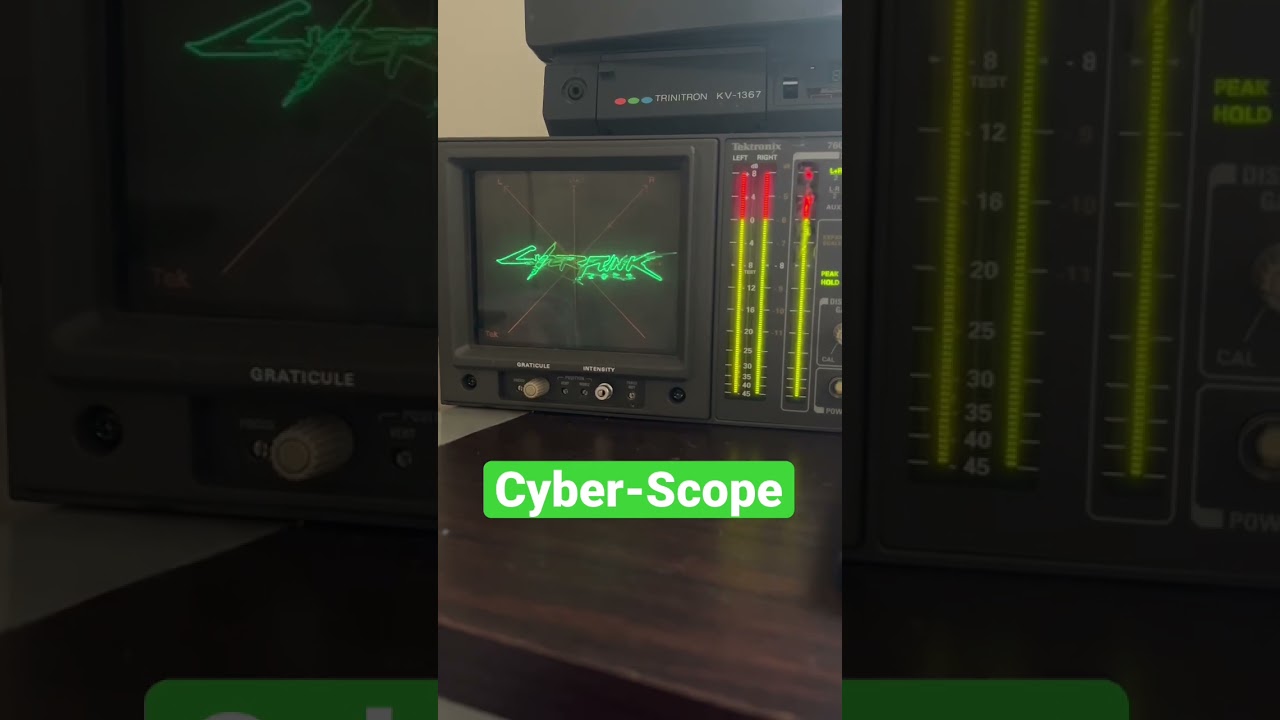 Jam I made for my oscilloscope #oscilloscope #oscilloscopemusic #oscilloscopeart #cyberpunk
