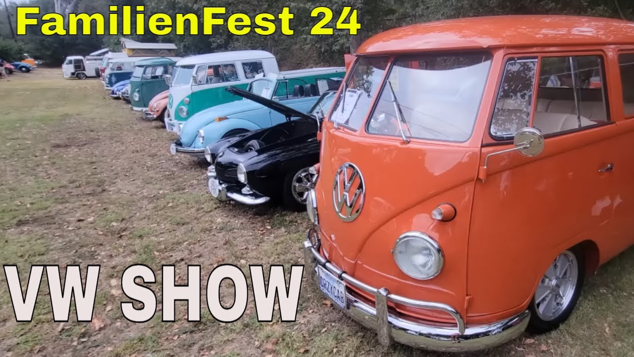 VW Car Show Event FamilienFest 24 Deer Park Winery Escondido CA - Fun - Beautiful Setting!