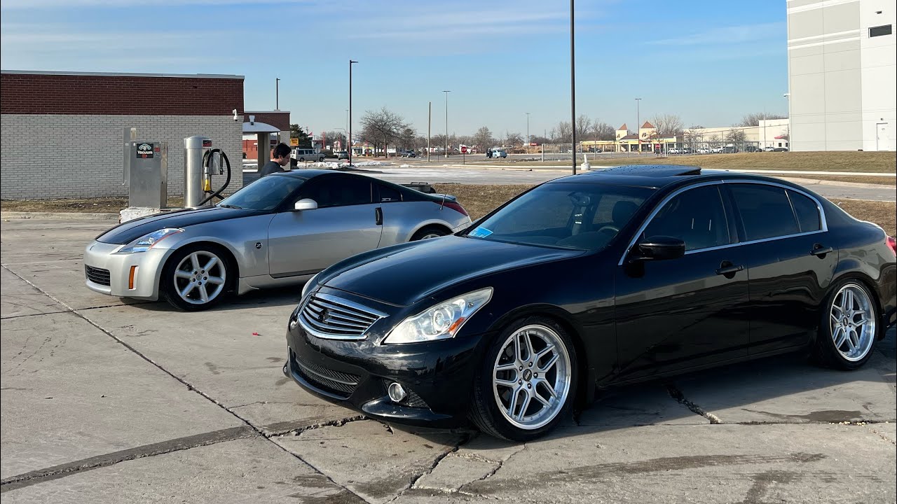 Washing the Cars | 350Z VS G37 ALMOST CRASHED! | Day in the life episode | 