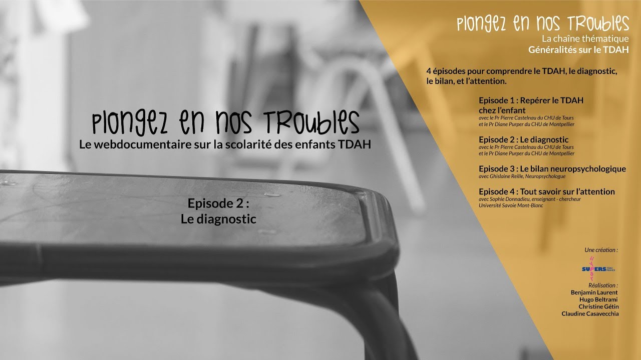 1.4  Le diagnostic / G&eacute;n&eacute;ralit&eacute;s sur le TDAH / Episode 4
