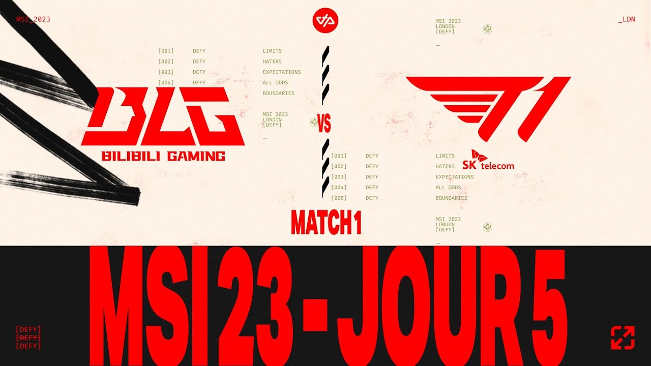 MSI 2023 - Finale Lower Bracket - BLG vs T1 - BO5