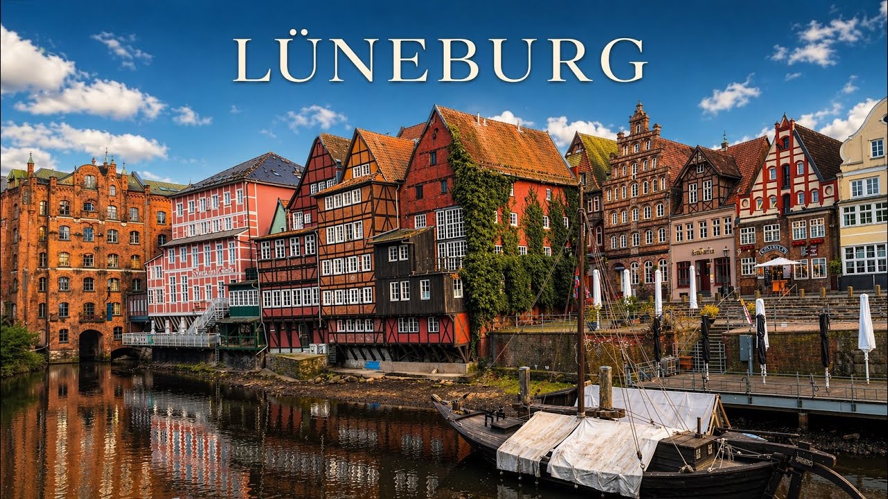 Lüneburg Old Town 🇩🇪 | 3D Binaural Audio Medieval Walk (4K Silent Tour)