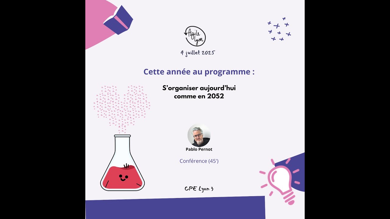 Agile Lyon 2025 - S’organiser aujourd’hui comme en 2052
