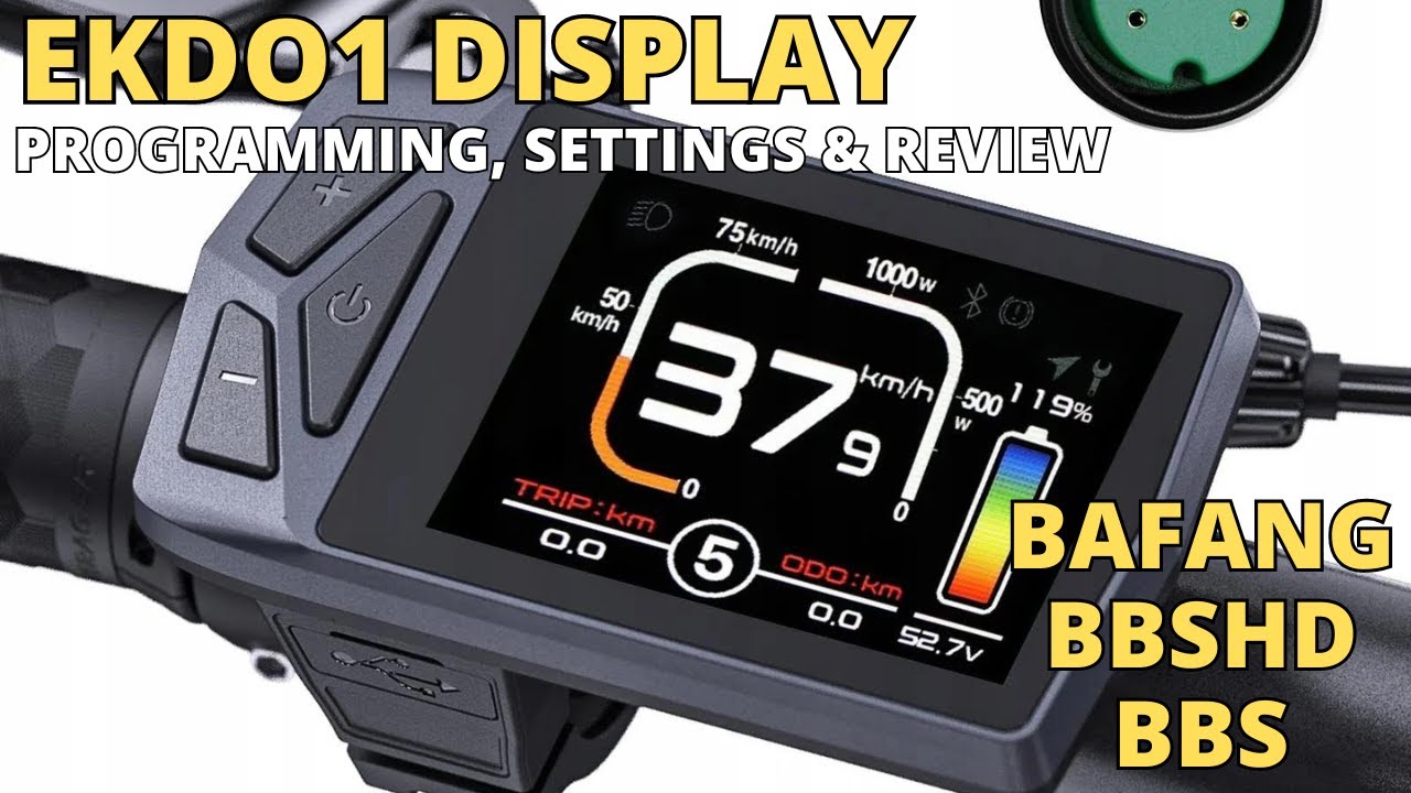 Bafang BBSHD BBS EKD01 Ebike Display Programming Settings and Review