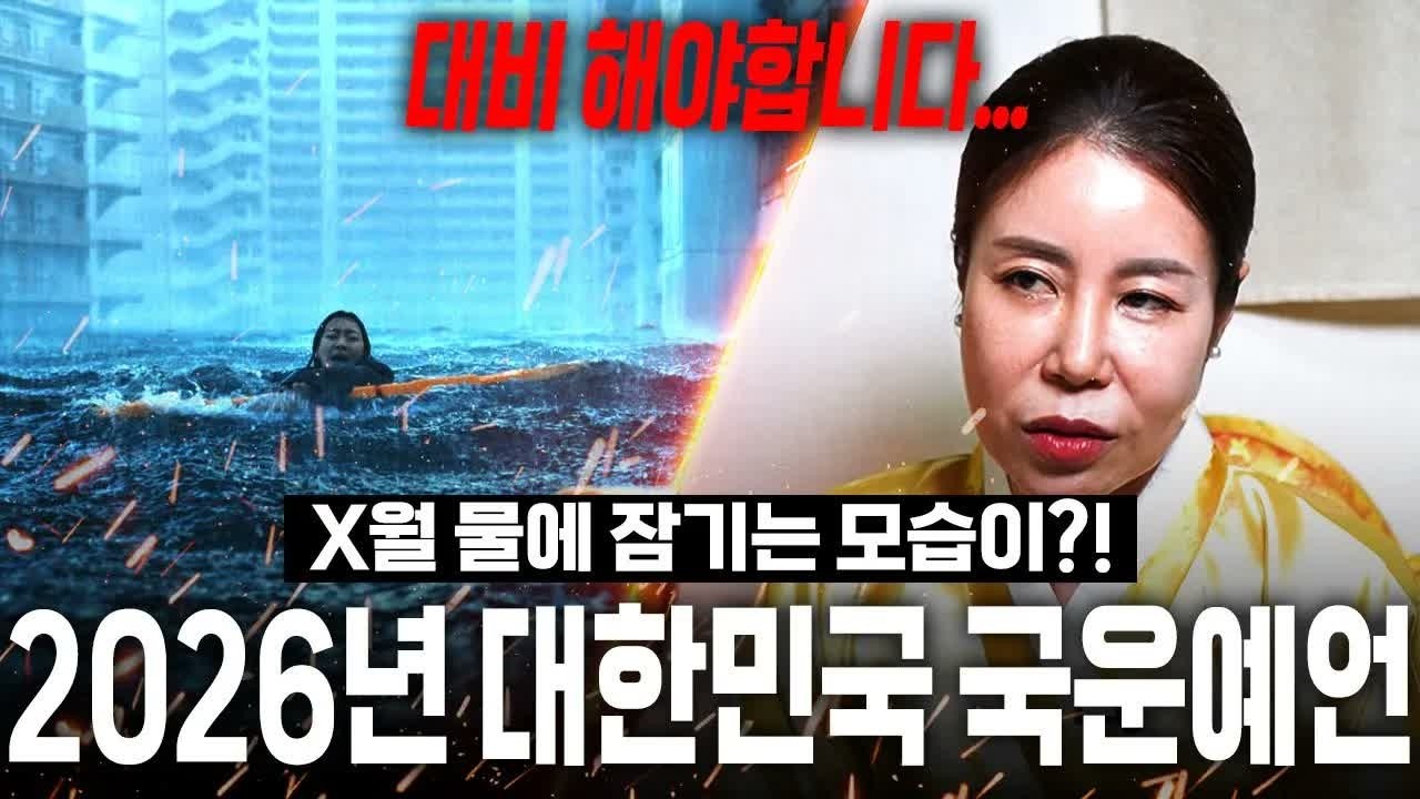 🚨2026년 대한민국 국운예언🚨 X월 물에 잠긴다?! 반드시 대비해야 할 충격 미래 (병오년 신점)