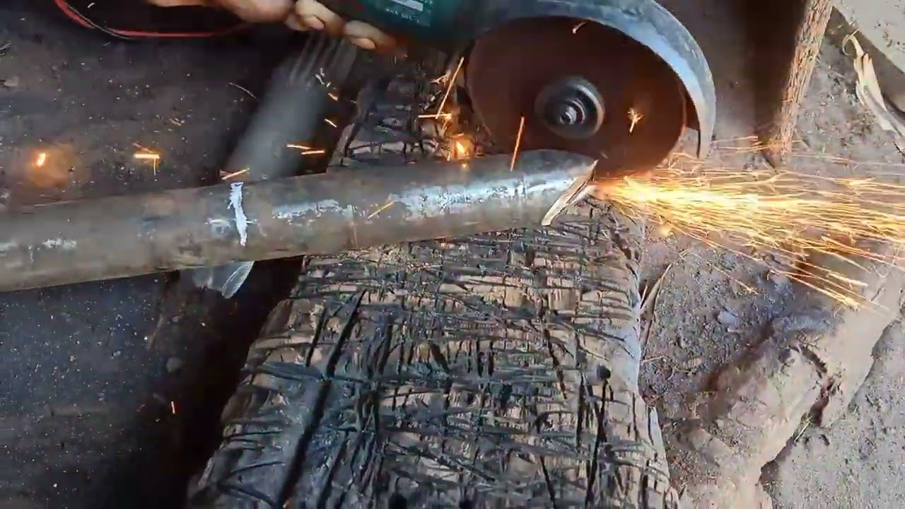 Easy way to make a splitting wedge (for stone) using axle