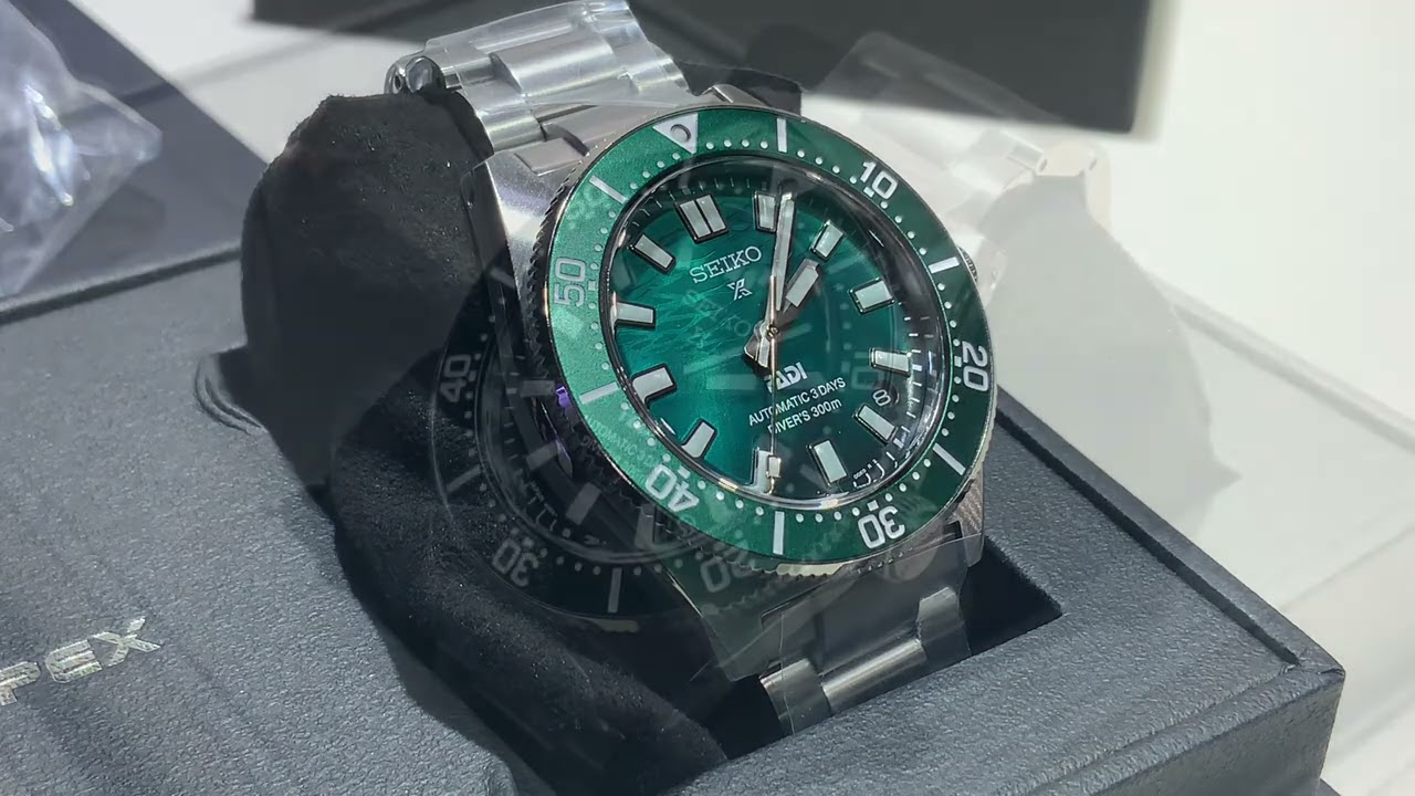SPB501 Unboxing the Seiko Prospex PADI Green Dial Dive Watch