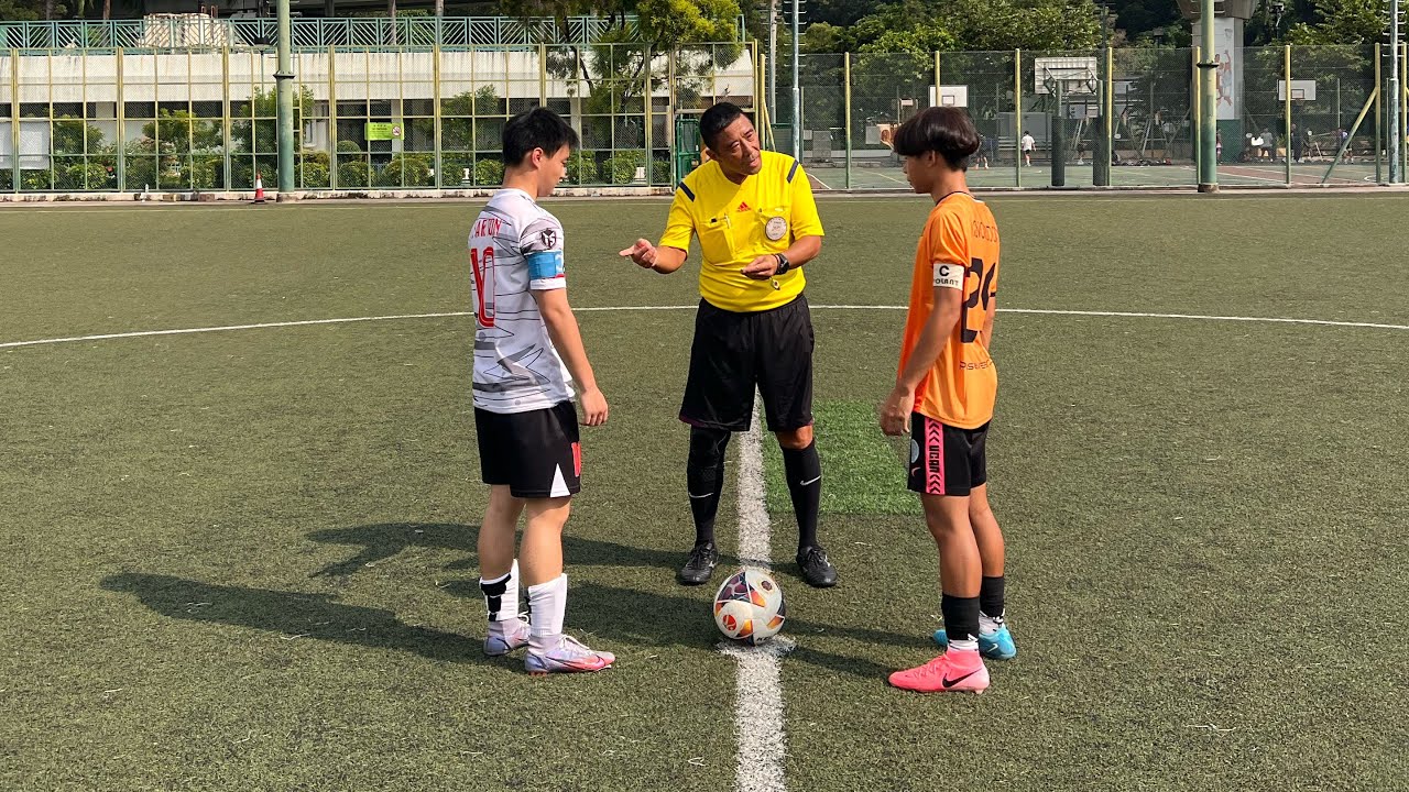 愛禮信(橙) vs 葉紀南(白)（上半場），中國香港學界體育聯會葵青區中學分會2024-2025年度校際足球(高級一組)(分組賽2)