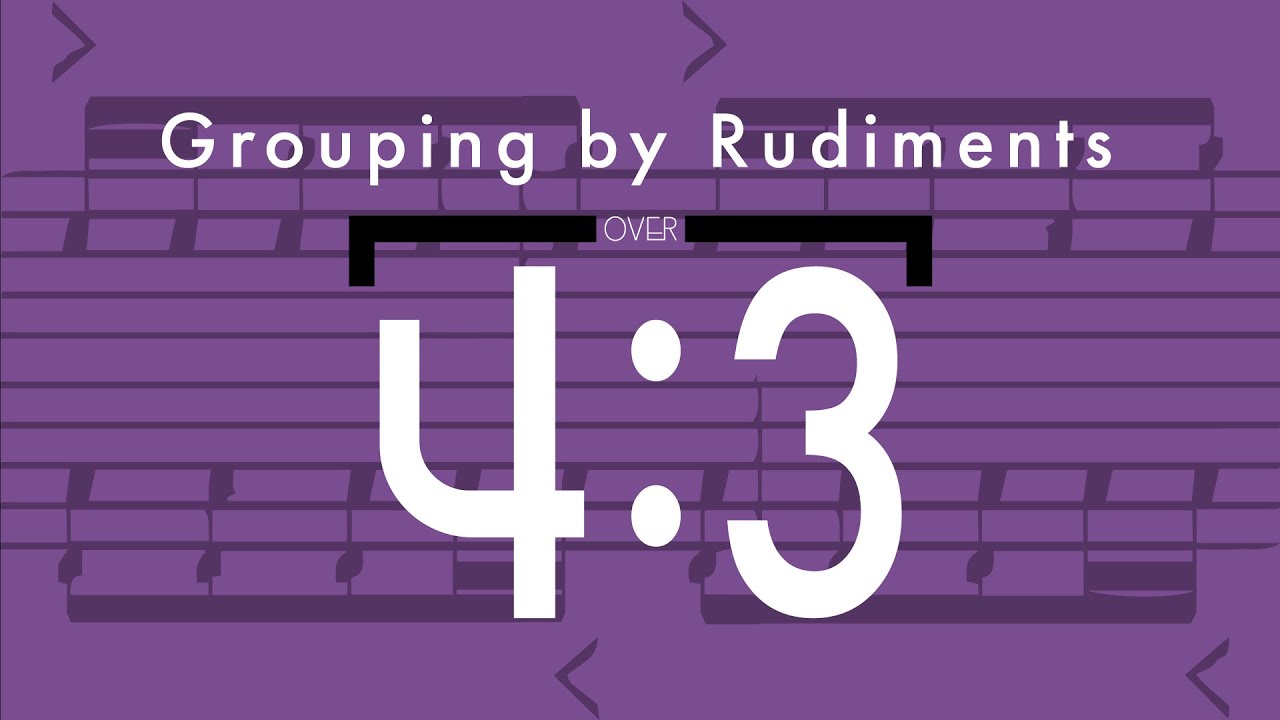 Odd Beat Grouping by Rudiments - Sibelius Tutorial