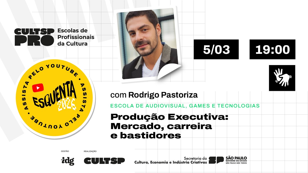 Produção Executiva: Mercado, carreira e bastidores com Rodrigo Pastoriza