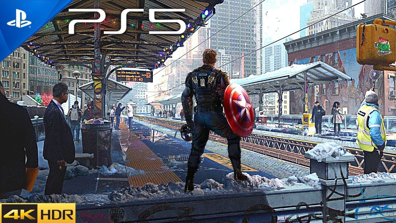 (PS5) Игровой процесс Marvel's Avengers «КАПИТАН АМЕРИКА» [4K HDR 60 FPS]