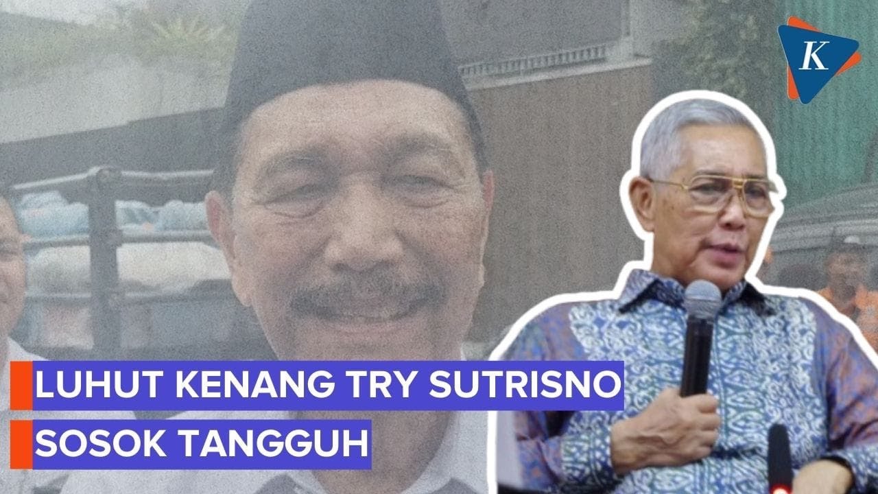 Mendiang Try Sutrisno di Mata Luhut, Sosok Tangguh dan Jujur