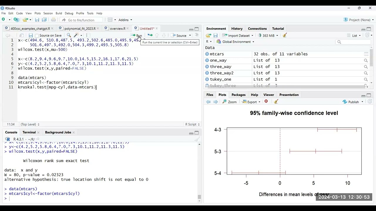 Applied Statistics with R Tutorial #9