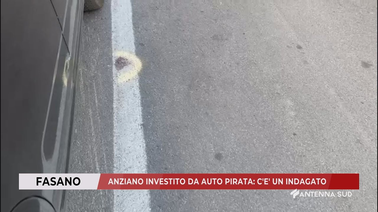 02 NOVEMBRE 2024 - FASANO (BR) - ANZIANO INVESTITO DA AUTO PIRATA: C'E' UN INDAGATO