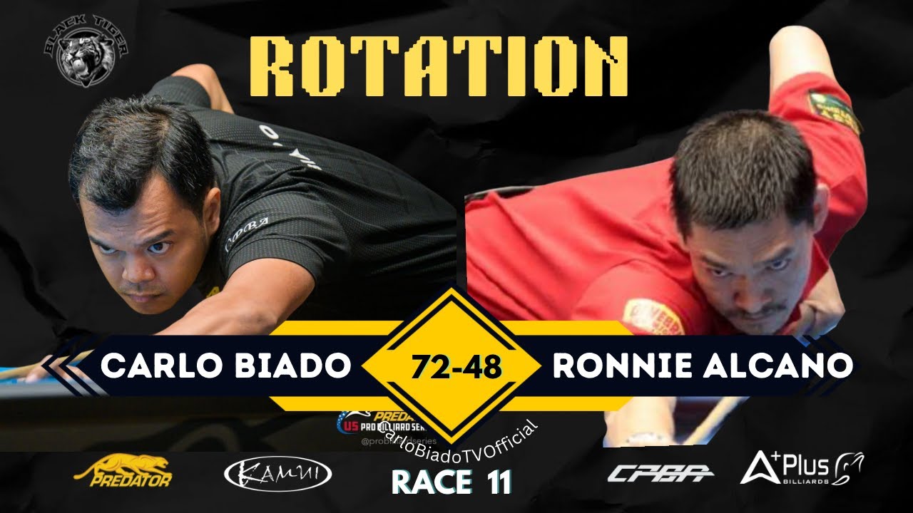 Continuation 🔹Carlo Biado(72) VS Ronnie Alcano(48)🔹Rotation