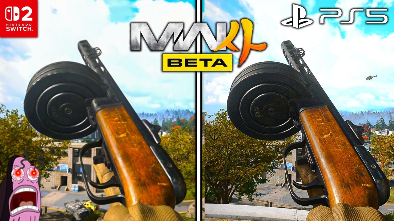 MW4 Switch 2 vs MW4 PS5 (Graphics Comparison)