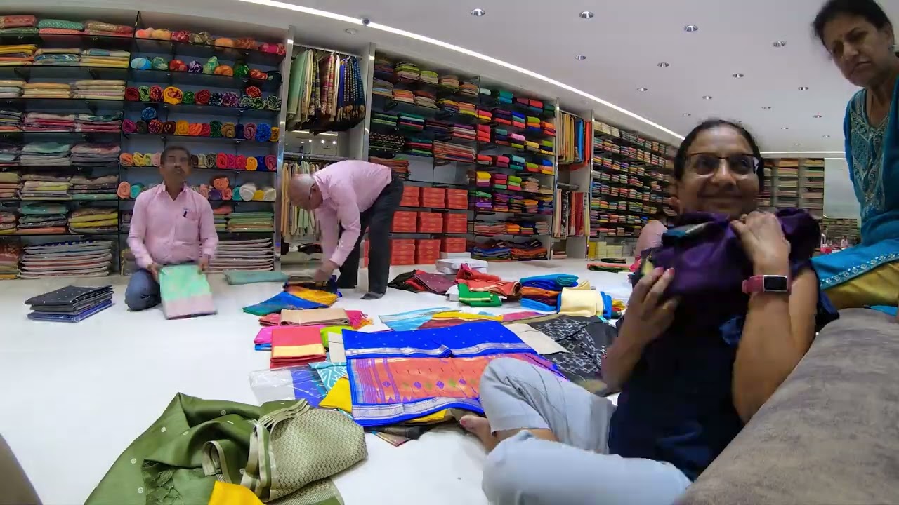 Buying Sarees at Kasat Exclusive in Pune