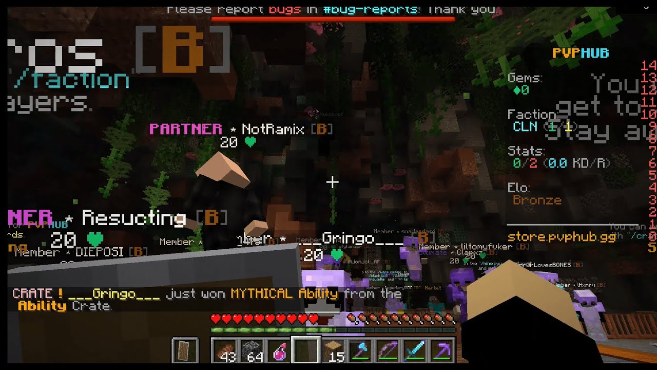 Servidor minecraft JAVA | Survival | Factions | y mucho mas unete !!!! ANFITRION NOTRAMIX