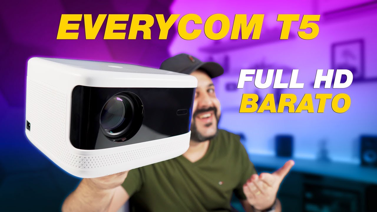 Projetor Everycom T5 - FULL HD BARATO com estoque no Brasil