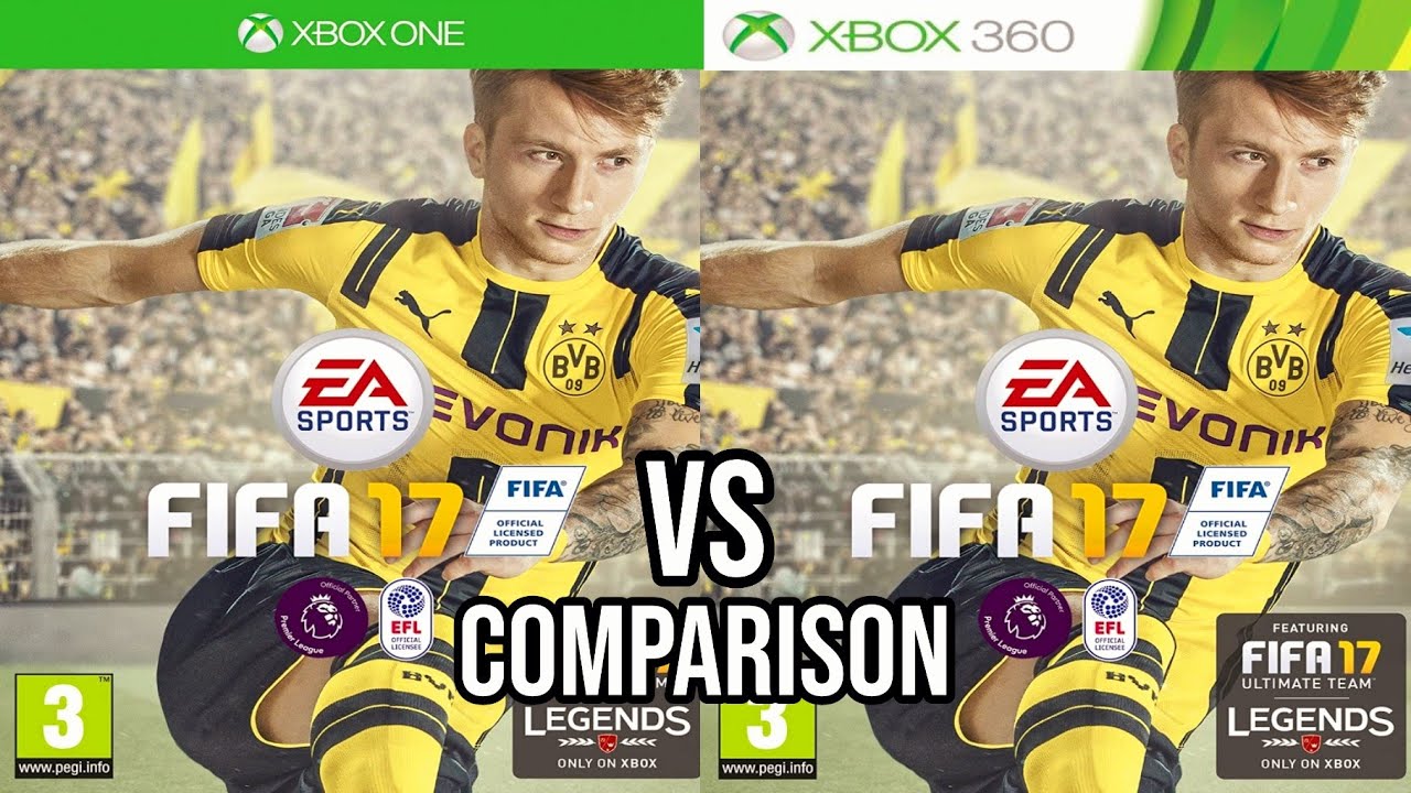 FIFA 17 Xbox One Vs Xbox 360