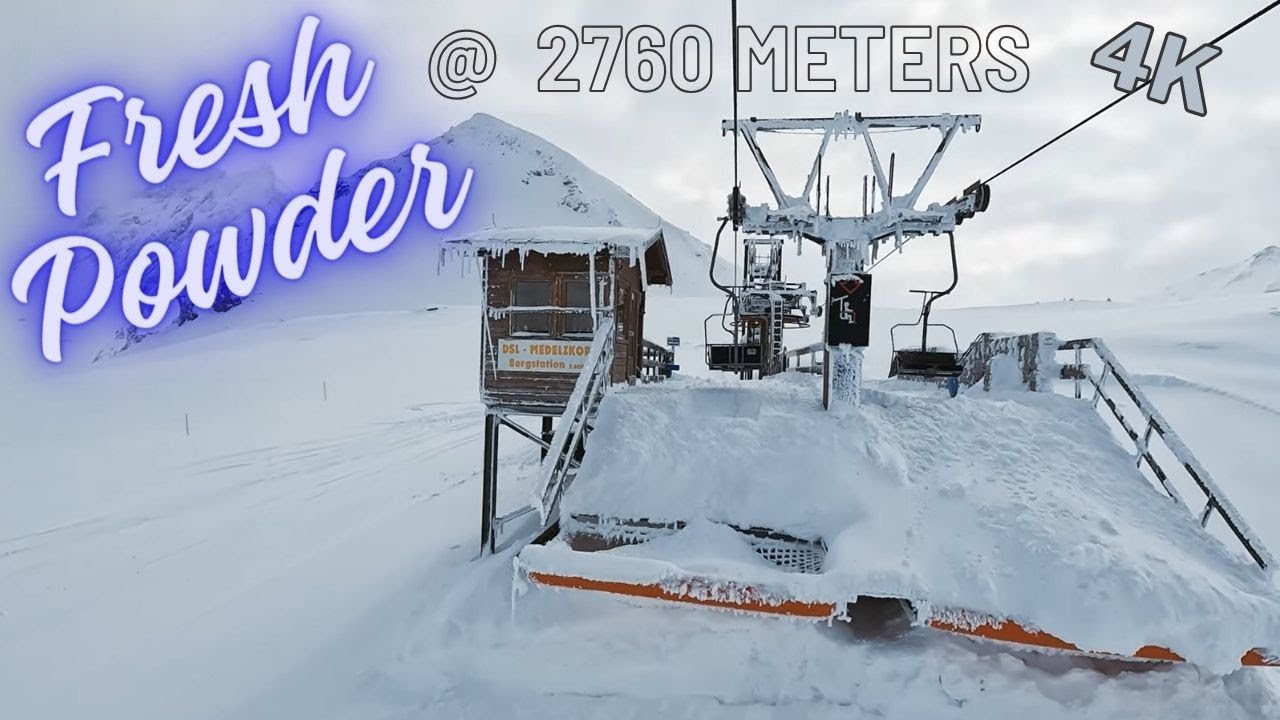 ❄️ Fresh Powder @ 2760 meters ❄️ Weißsee Rudolfshütte - Medelzkopf - Valey next to Kaprun
