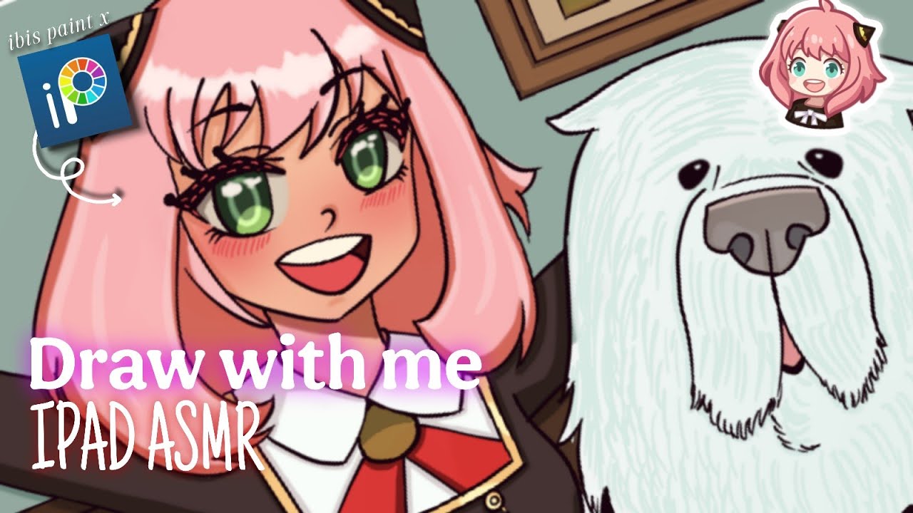 30min Draw with me 💖¦ Anya 😍 ¦ ipad ASMR ¦ digital art🎨 ¦ full Art ¦ ibis paint x ¦