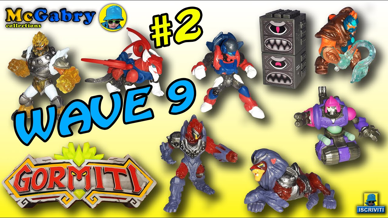 GORMITI ALFA 5cm WAVE 9 COLLEZIONE COMPLETA-UNBOXING EDICOLA GIOCHI PREZIOSI